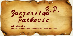 Zvezdoslav Patković vizit kartica